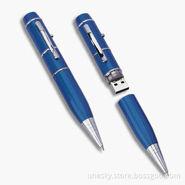 Pen-shaped USB Flash Drives with 128MB to 16GB Flash Memory Capacity and Password Function